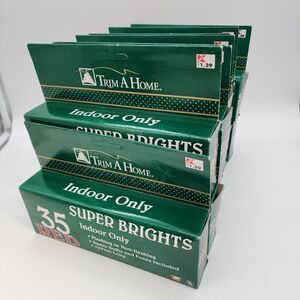 Vintage Kmart Red Super Brights String Lights 455 Count Indoor Trim A Home 156ft